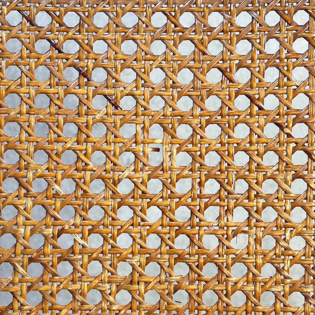 ナガノインテリア ラタン 籐編み アームチェア ダイニングチェア 椅子 レトロ