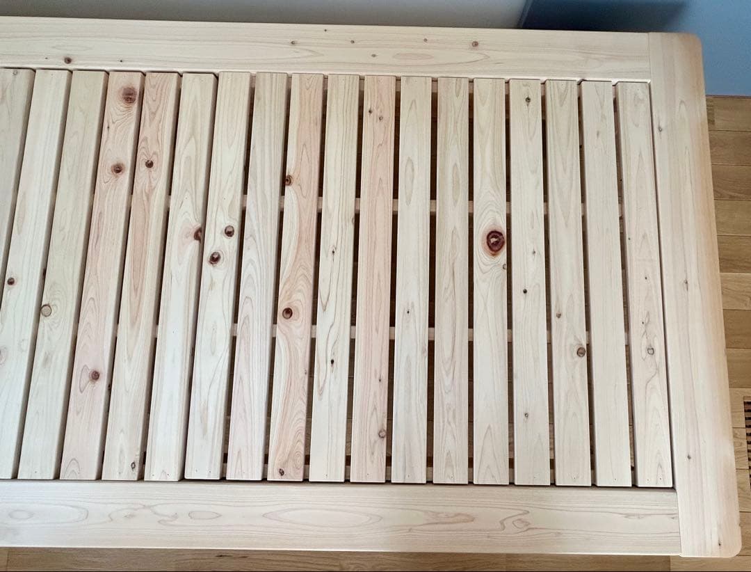 家具の里 総ヒノキ すのこベッド シングルサイズ 日本製 ひのき無垢