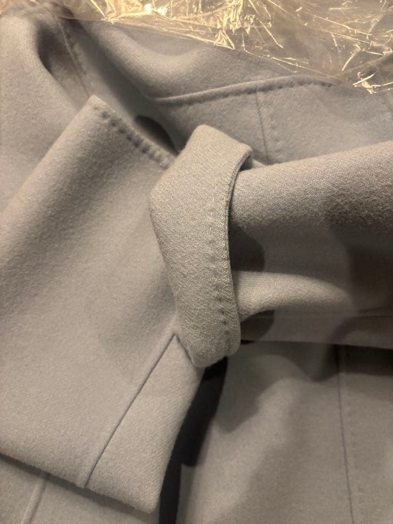 ebure エブール　ライトブルー ダッフル　コート