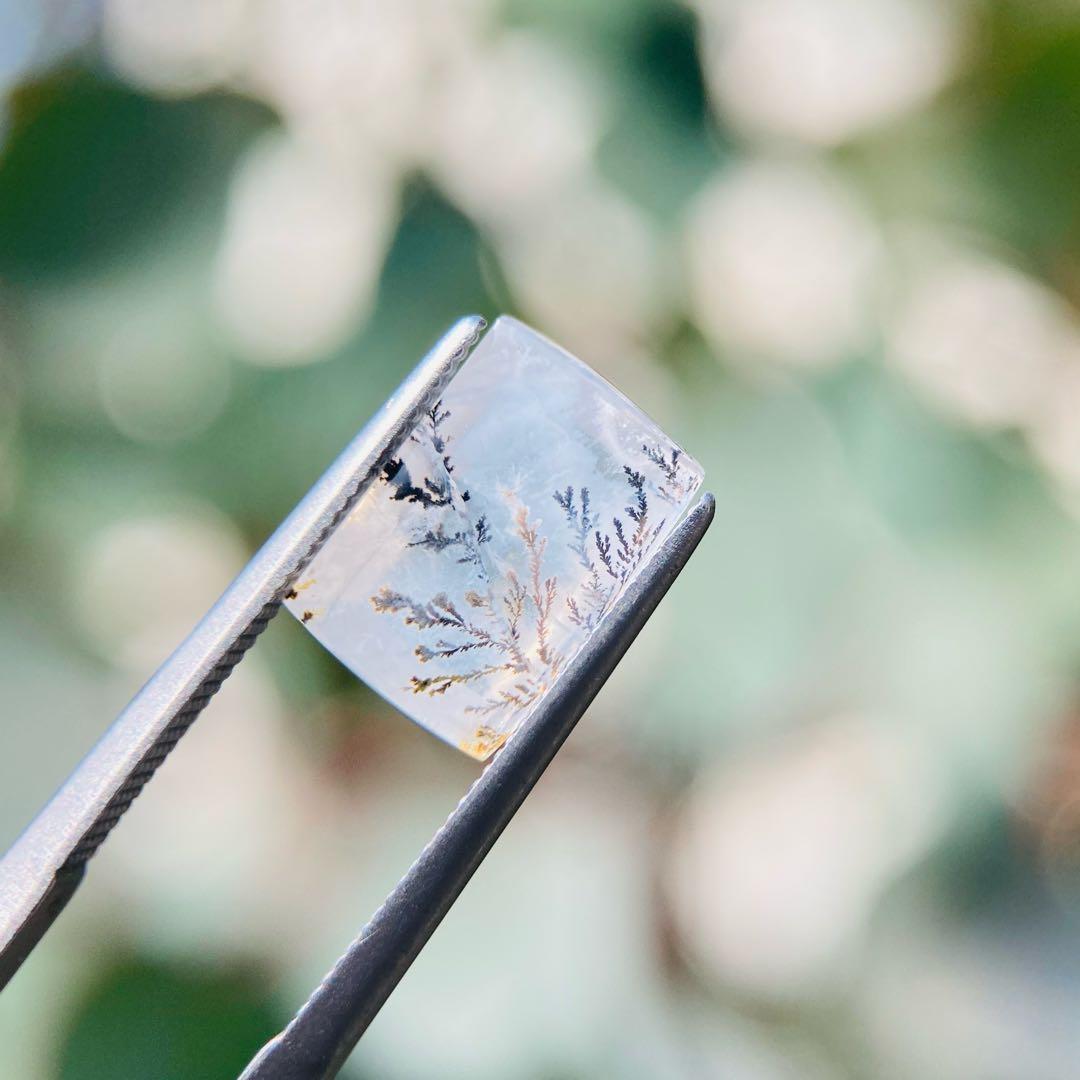 天然石　デンドリックチッククォーツ　ルース　天然石リング