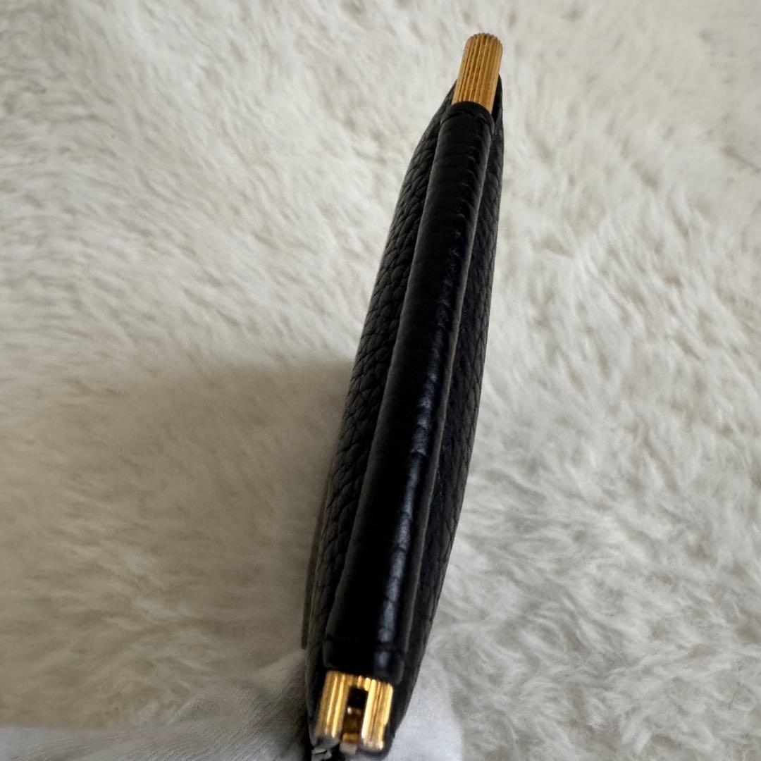 トムフォード　マネークリップ　シボ革　レザー　黒　付属品付き