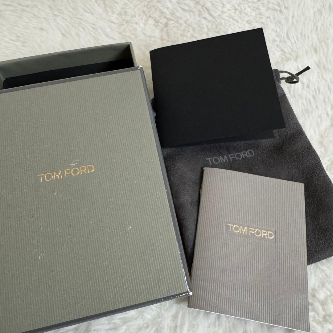 トムフォード　マネークリップ　シボ革　レザー　黒　付属品付き