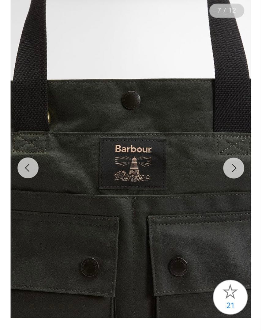完売品　Barbourバブアー　Fieldワックストートバッグ