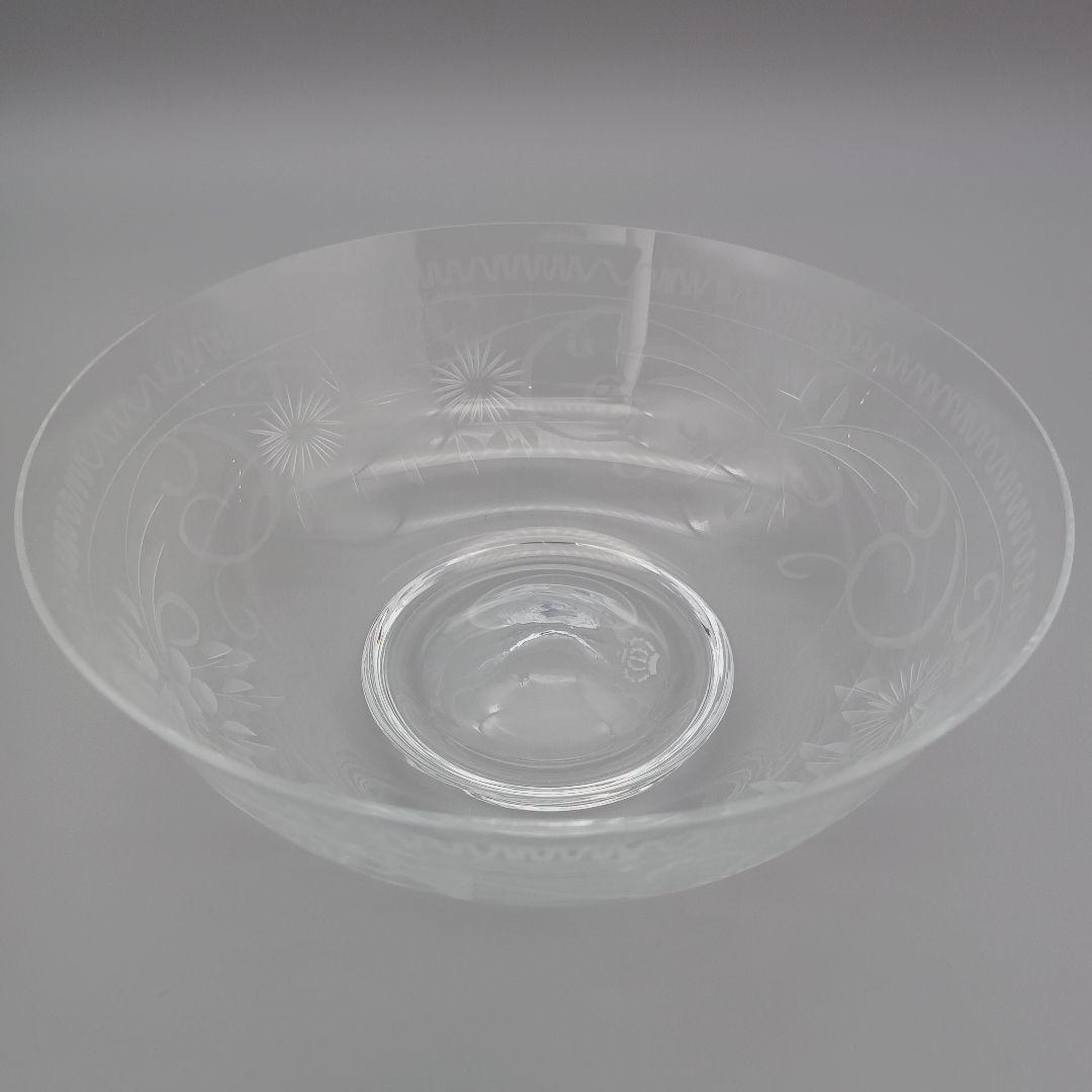 ドイツ テレジアンタール 12cm ボウル 4点セット ガラス 鳥 花