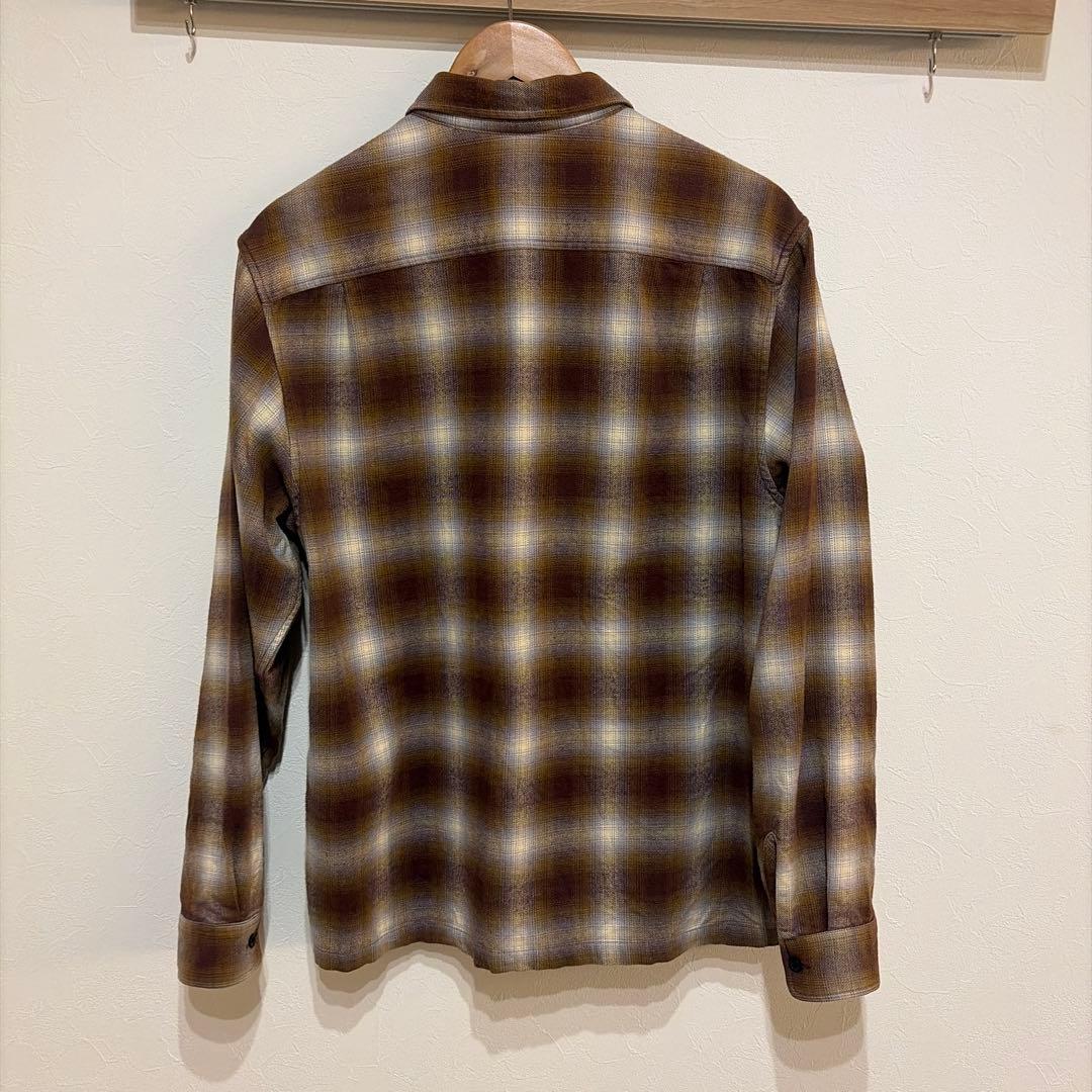 トップス supreme Shadow Plaid Flannel Zip Shirt