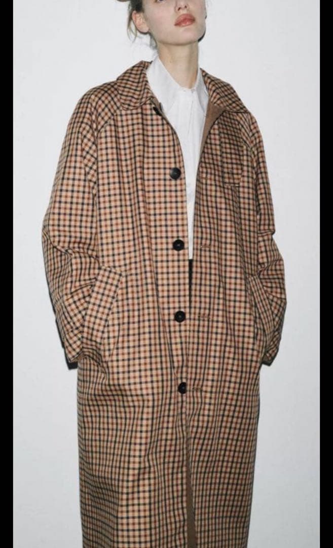 専用ZARAリバーシブルトレンチコートロング2025