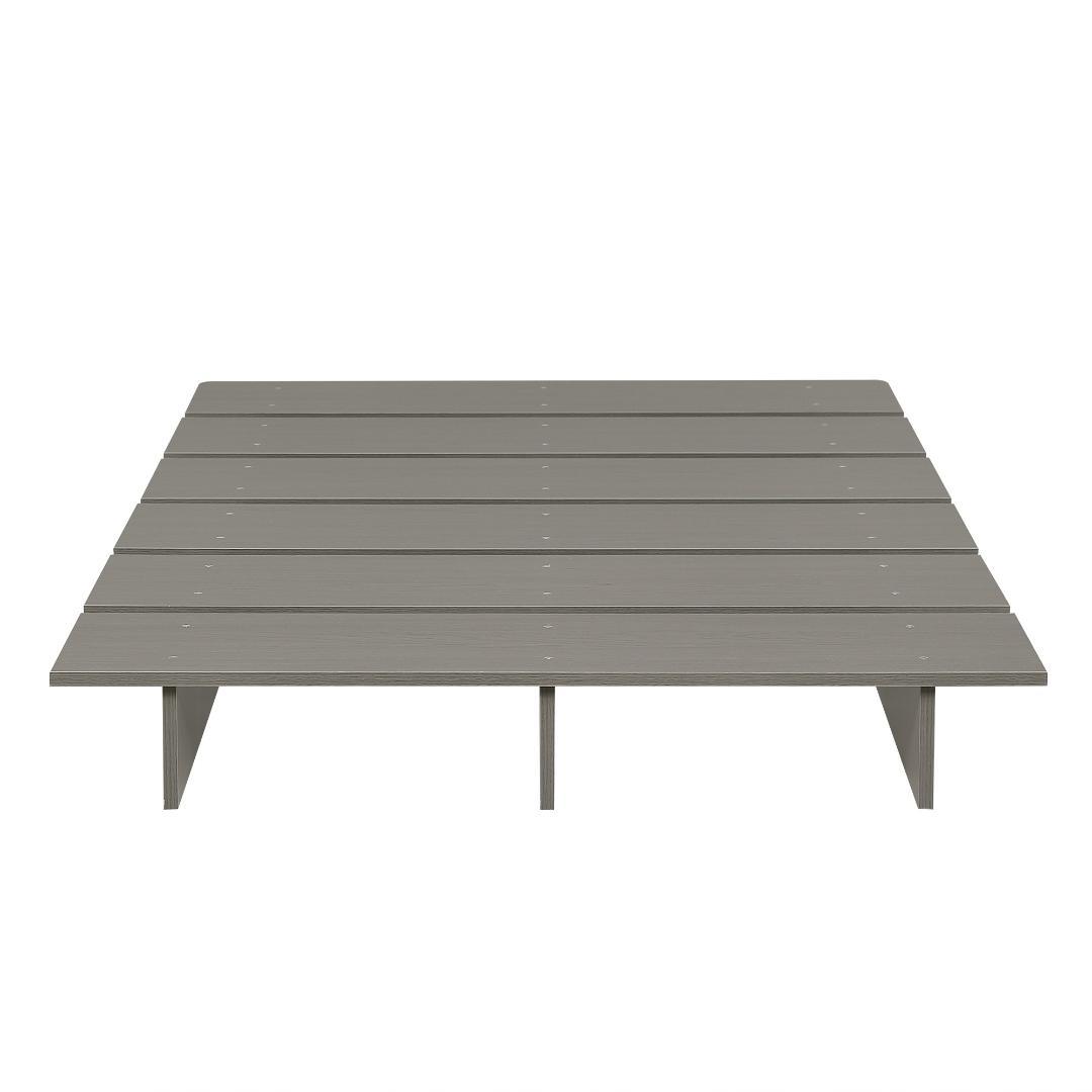 【幅120cm】ベッド　脚付き　木目調　コンパクト　GREY