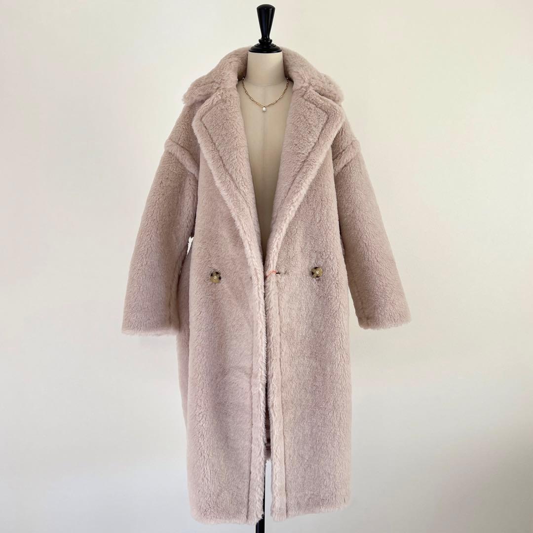 新型最新作❗️ベアロングコート テディコート ライトベージュ
