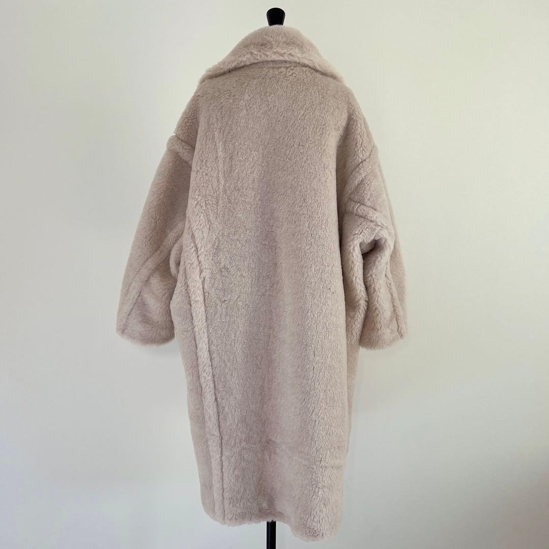 新型最新作❗️ベアロングコート テディコート ライトベージュ