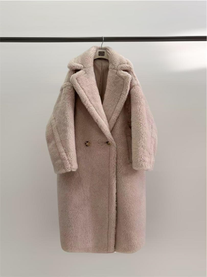 新型最新作❗️ベアロングコート テディコート ライトベージュ