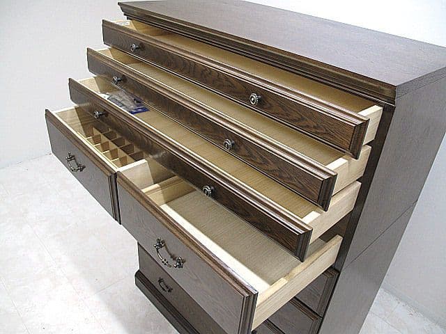 【展示品】カリモク ドマーニ クイーンズライフ ハイチェスト 　約48万