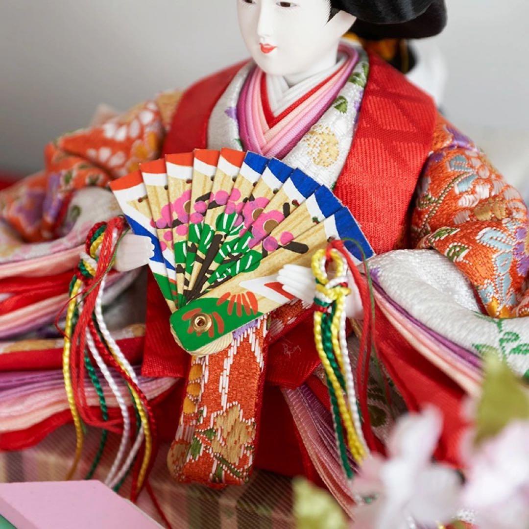 ひな人形 雛人形 新品 コンパクト 日本製 ケース飾り ひなまつり TKN01