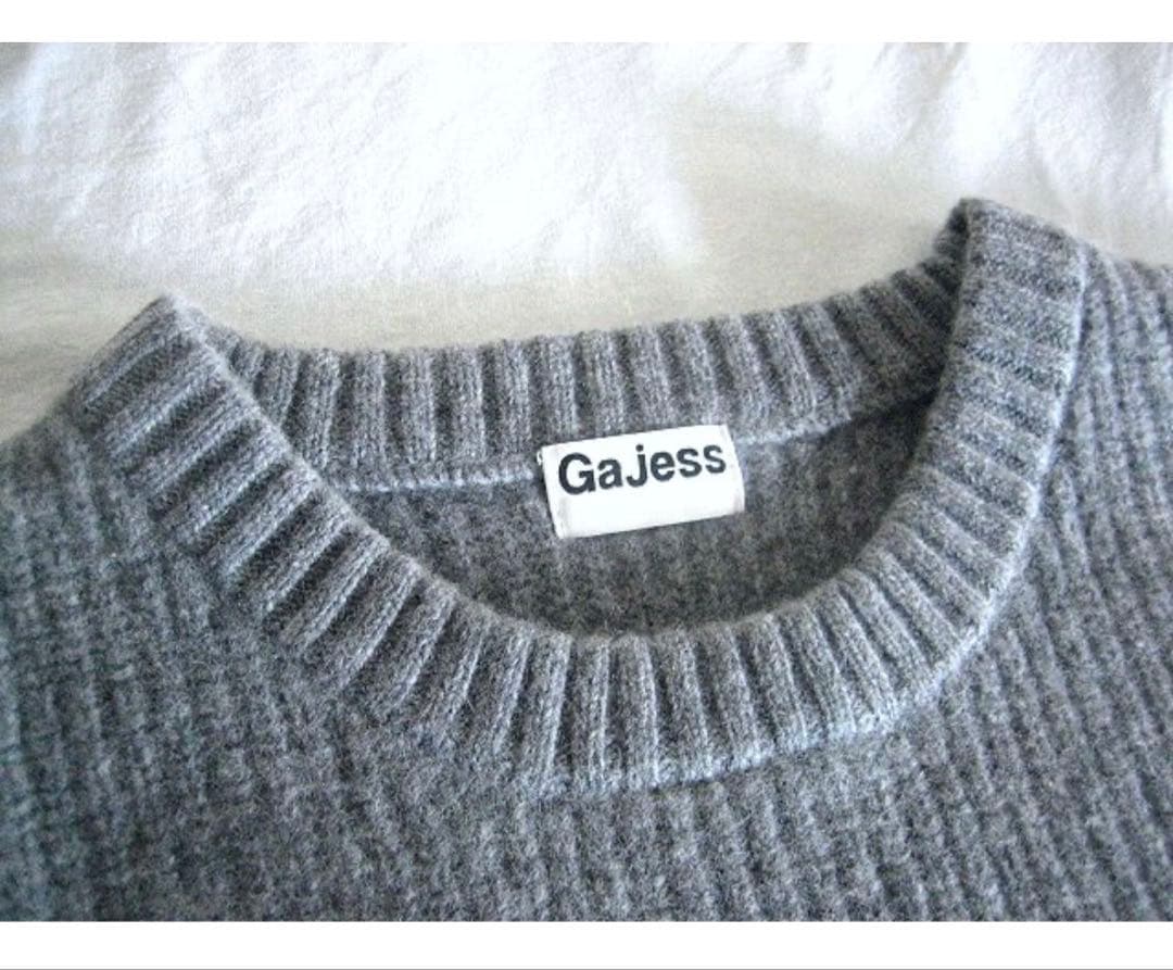 Gajess ガジェス Over Knit オーバーニット Grey 三條場夏海