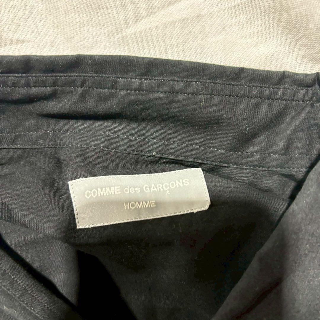 COMME des GARÇONS HOMME 白襟デザインシャツ ブラック