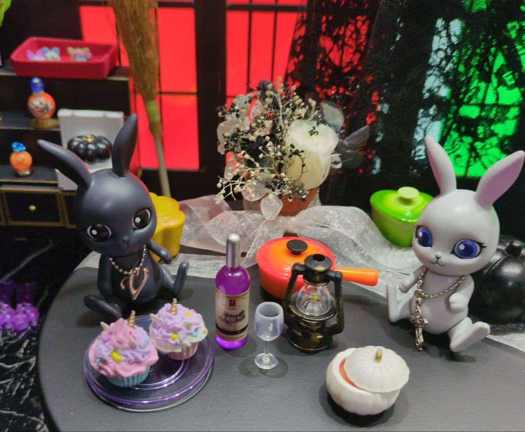 【HALLOWEEN　Party♪】✦BLACKハウス✦家具＆小物など全て付き♡