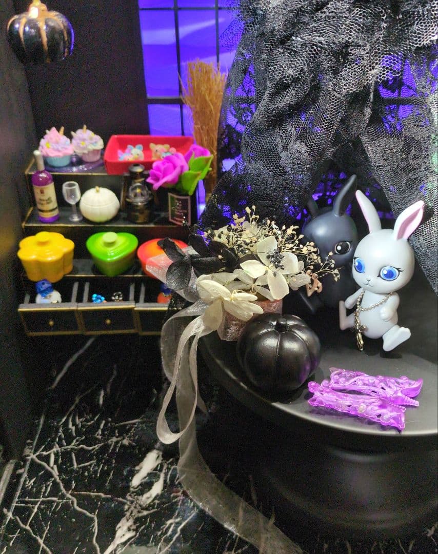【HALLOWEEN　Party♪】✦BLACKハウス✦家具＆小物など全て付き♡
