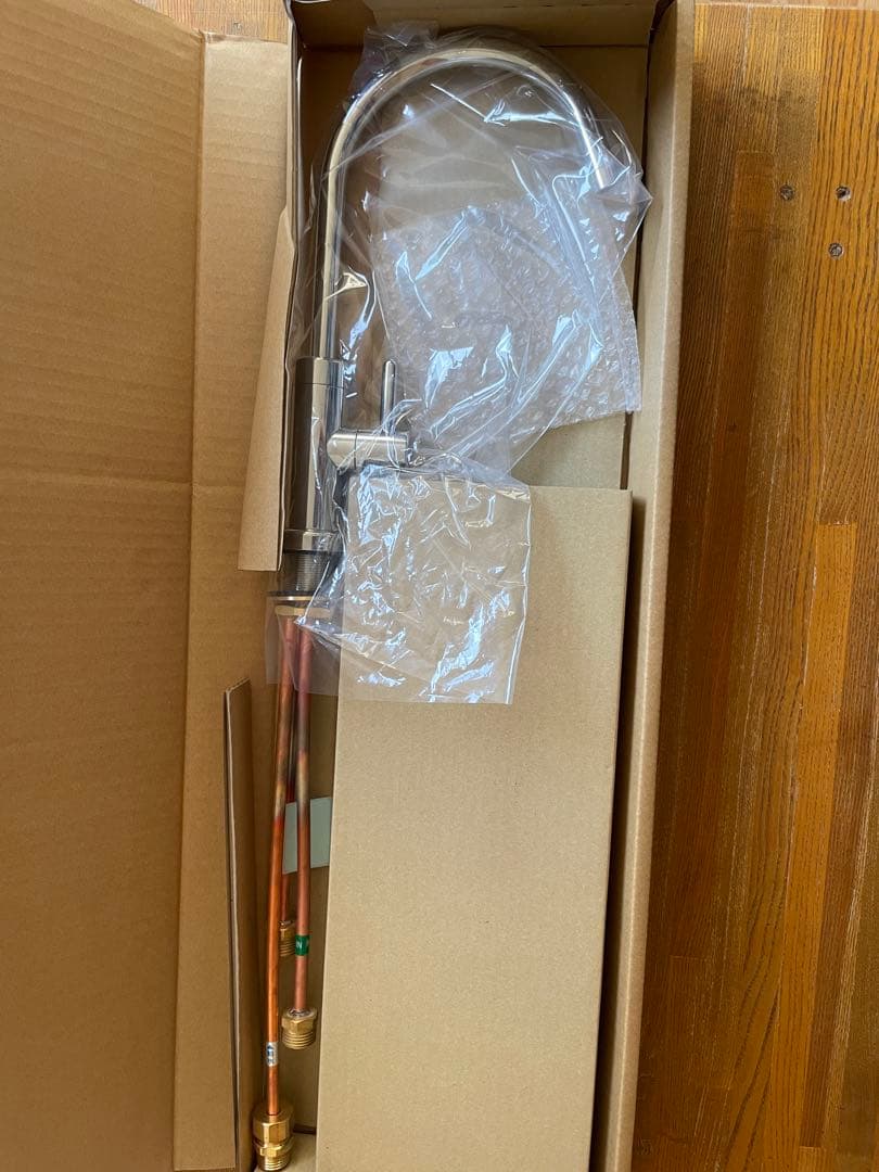 *新品未使用 元止め浄水器用水栓 アンダーシンク 日本製 取付穴34〜36mm