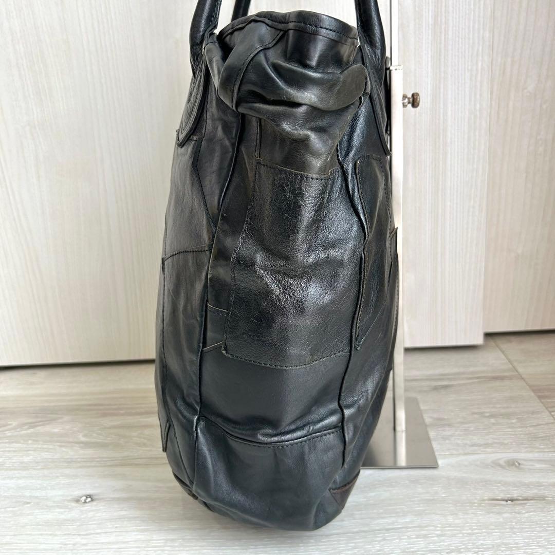 【希少】ザ リアルマッコイズ ジョーマッコイ レザートートバッグ パッチワーク