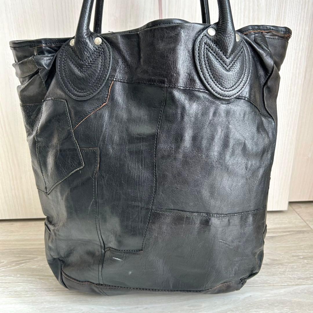 【希少】ザ リアルマッコイズ ジョーマッコイ レザートートバッグ パッチワーク