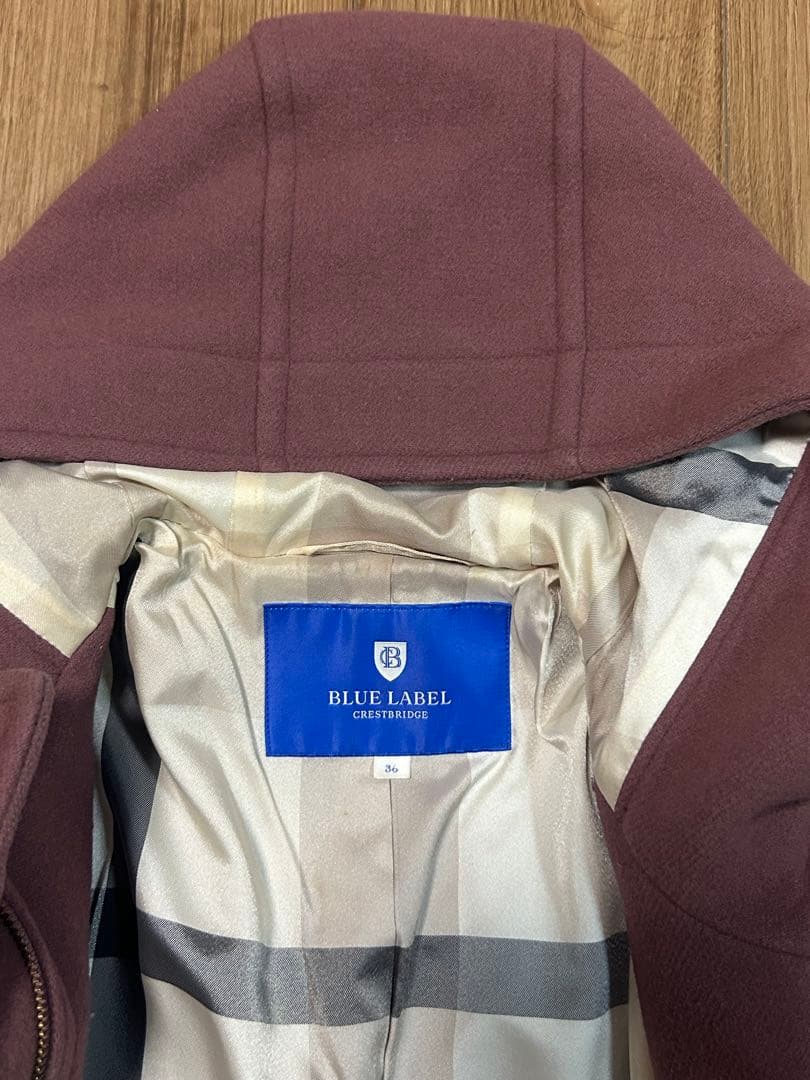 maimaiブルーレーベルクレストブリッジ　ダッフルコート　36サイズ
