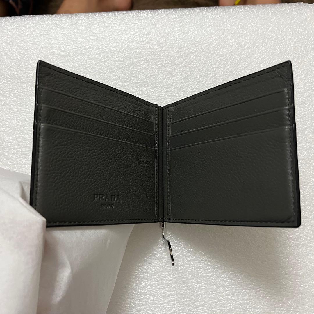 格安セール♪五千円以上値下げ中♪美品⭐︎PRADA ブラック マネークリップ