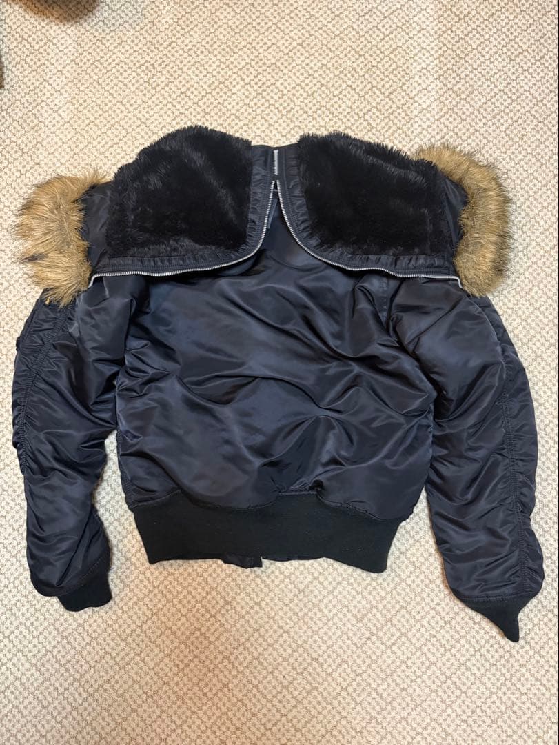 ooo ファー付きフード n2b L 短丈