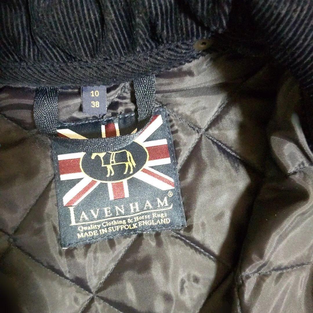 ここ✨ラベンハム キルティングロングコート ネイビー38