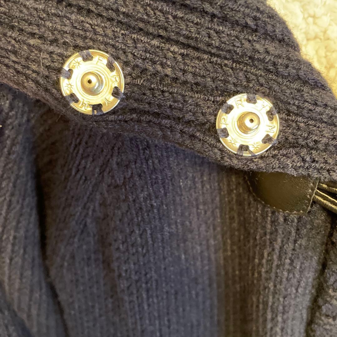 MARY QUANT ニットダッフルコート ネイビー M 裏地もこもこ【未着用】