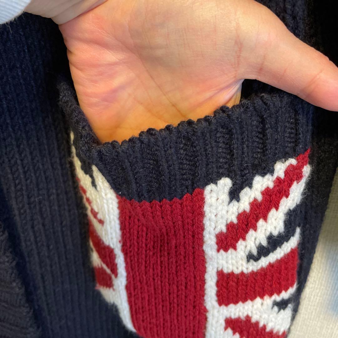 MARY QUANT ニットダッフルコート ネイビー M 裏地もこもこ【未着用】