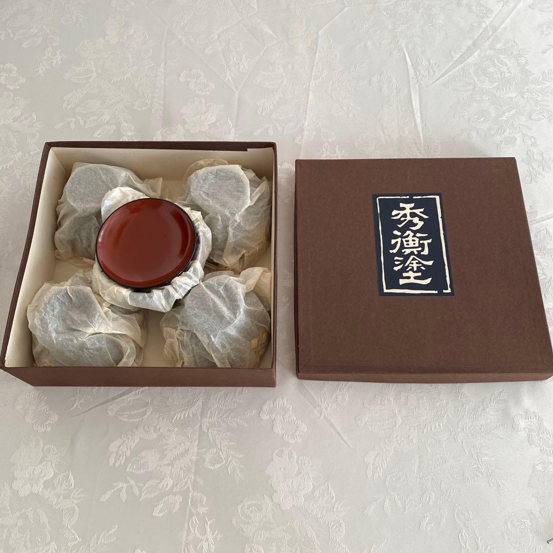 【新品未使用】 秀衡塗 お椀 蓋付き 5客セット