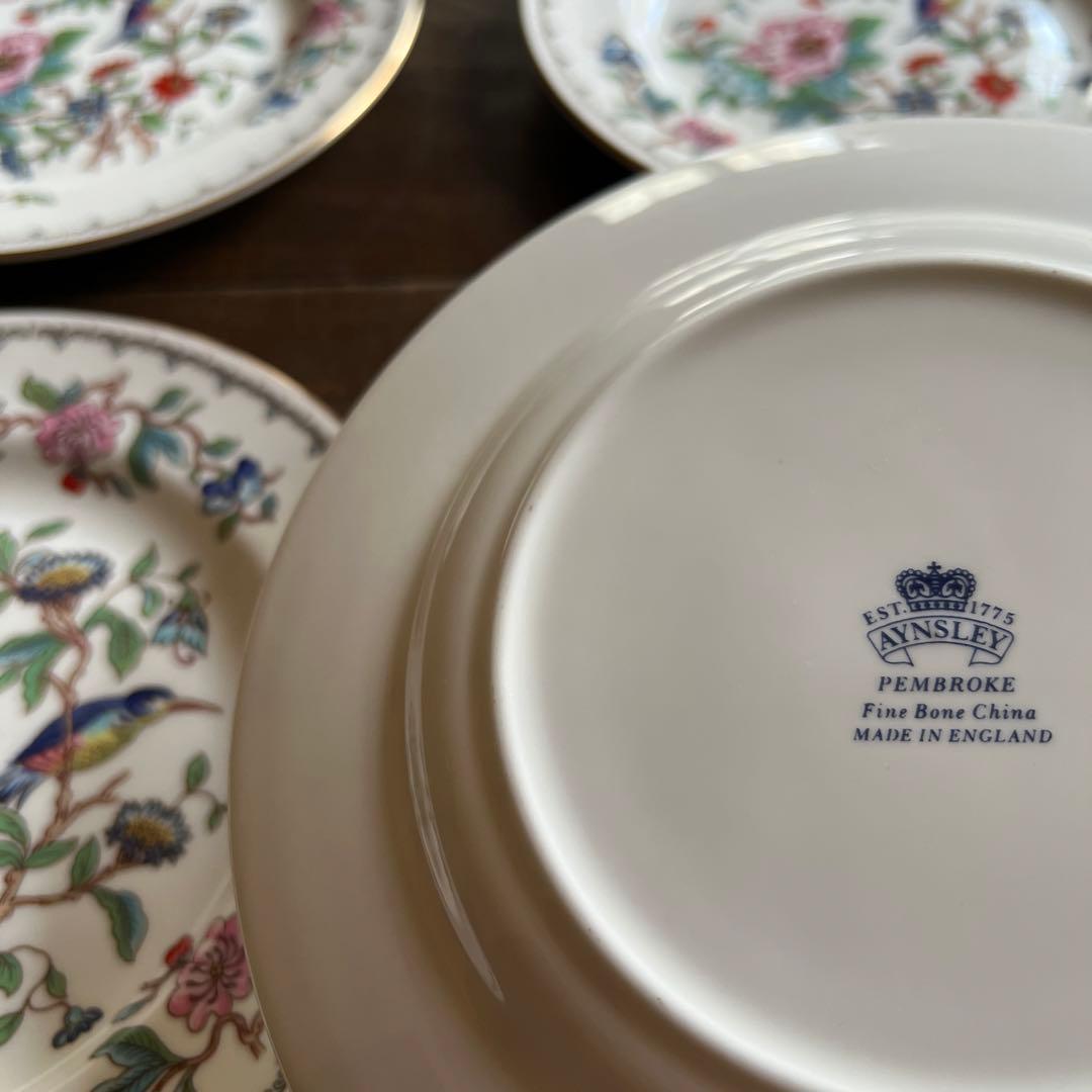 お値下げ　 AYNSLEY England 18cm プレート　5枚
