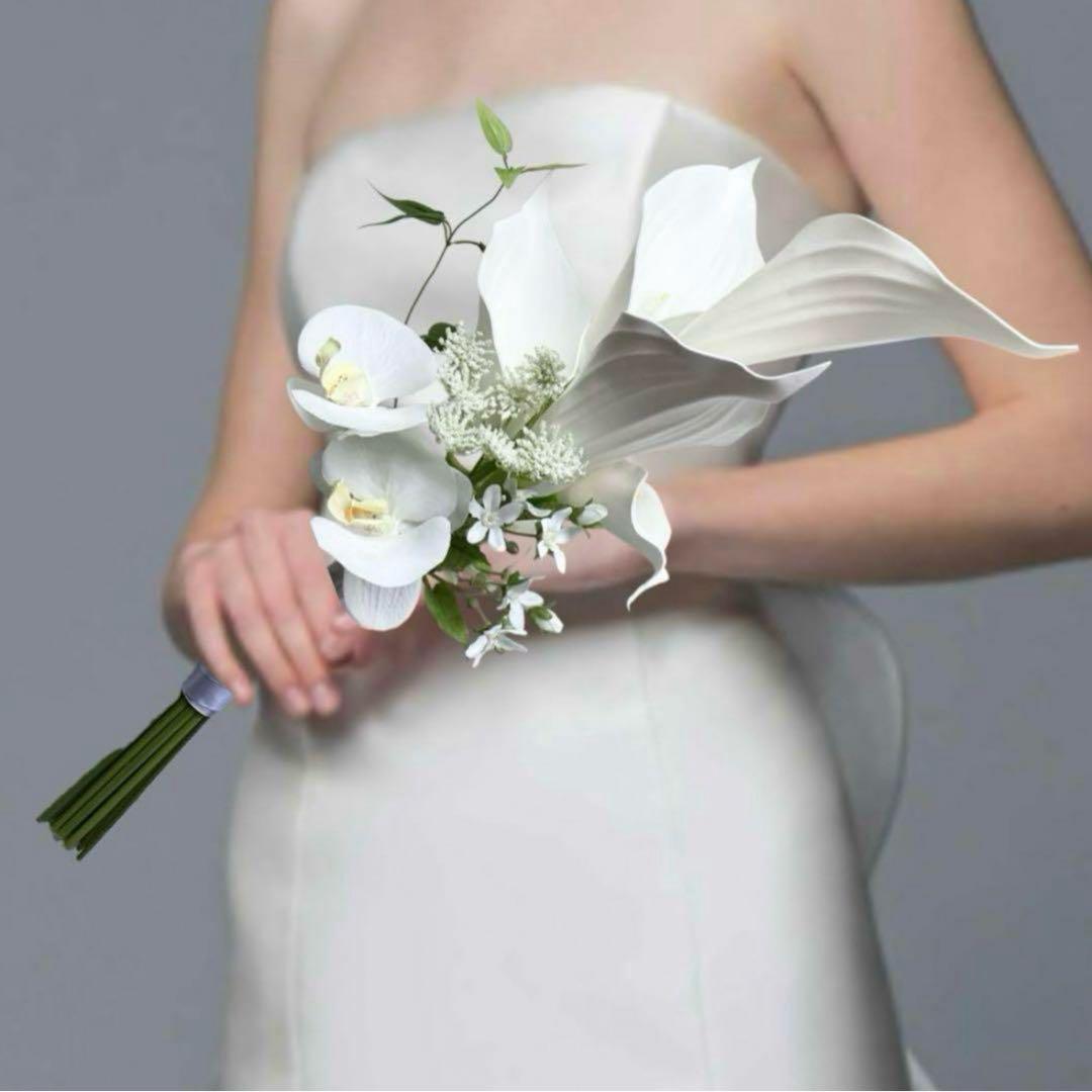 アーティフィシャルフラワー ブーケ ブートニア カラー 結婚式 造花