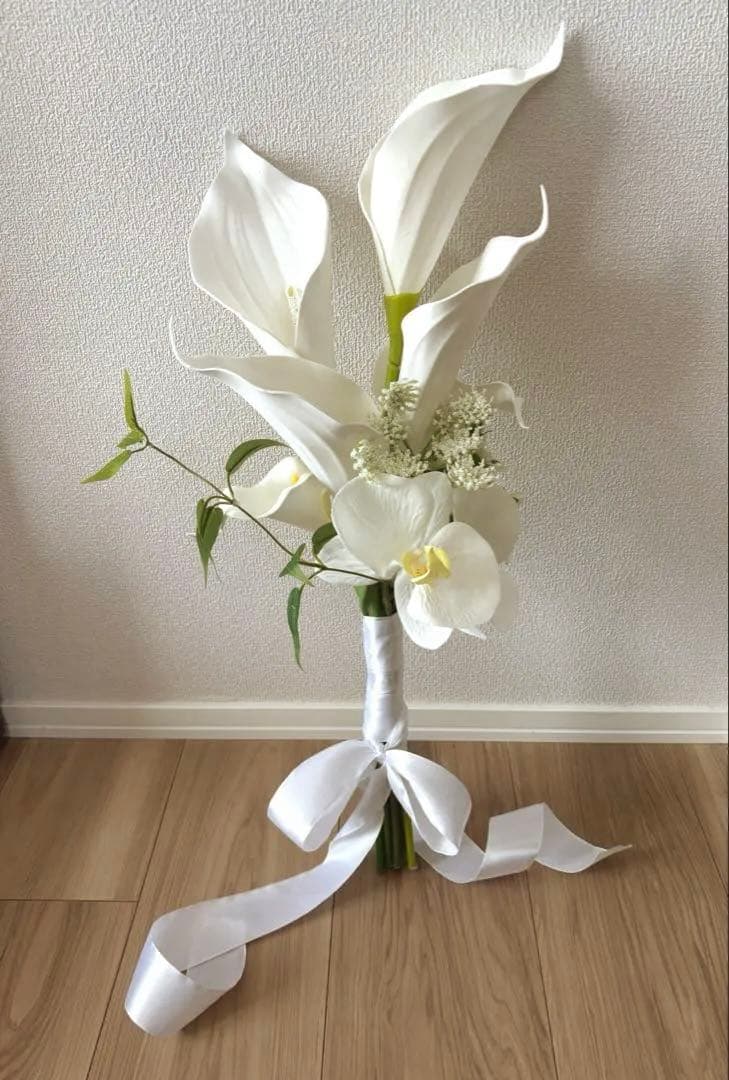 アーティフィシャルフラワー ブーケ ブートニア カラー 結婚式 造花