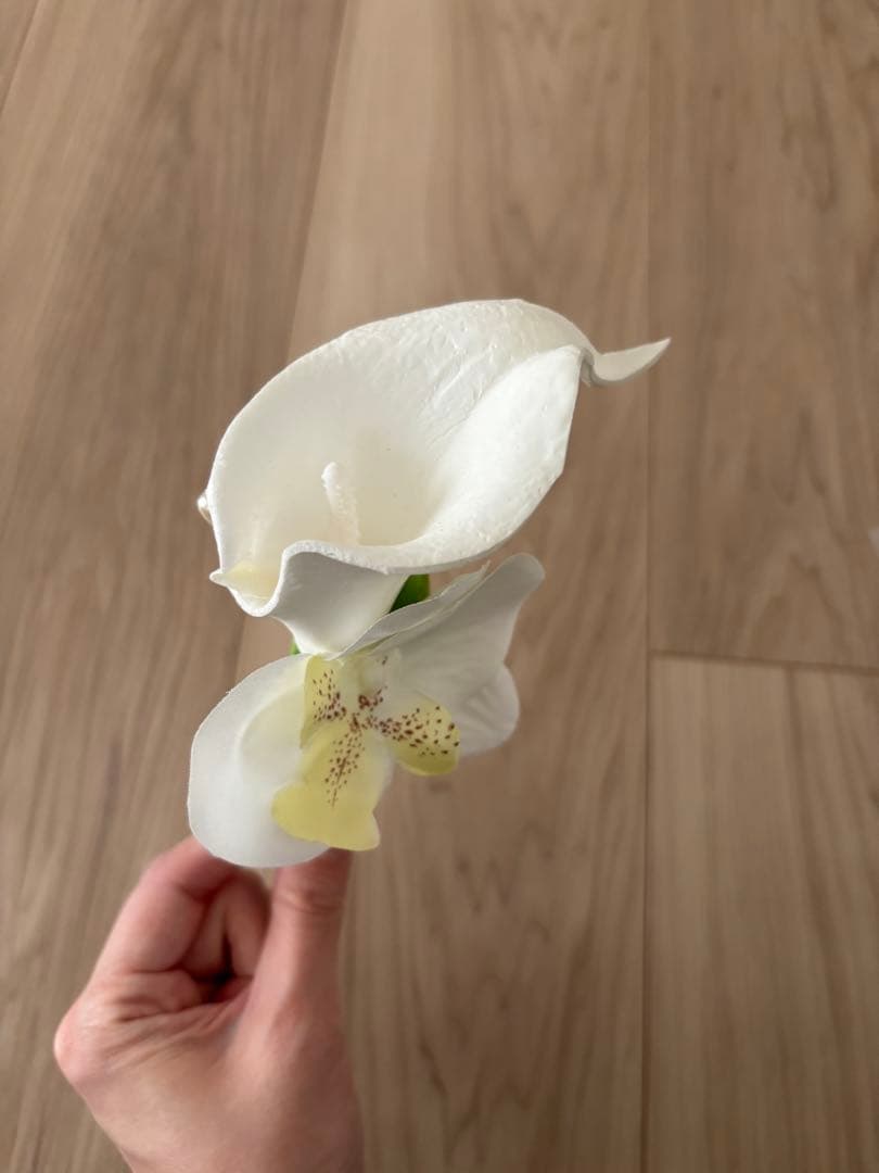 アーティフィシャルフラワー ブーケ ブートニア カラー 結婚式 造花