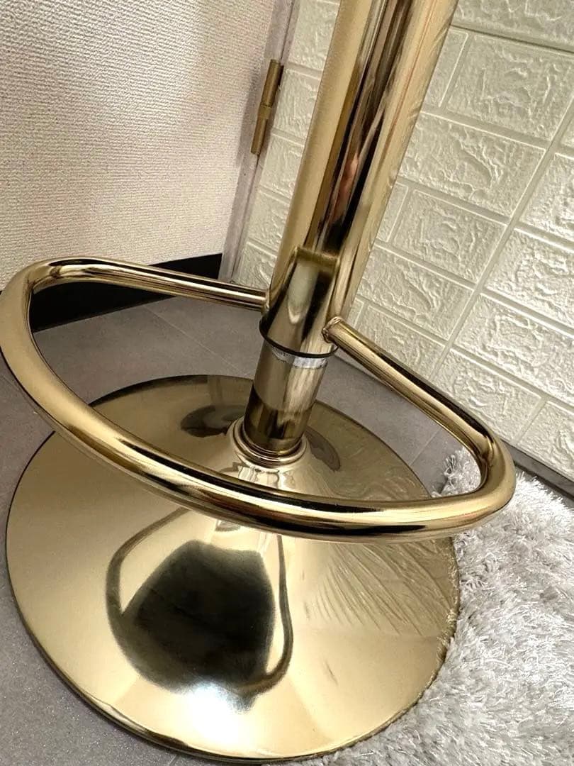 回転バーチェア　グレー