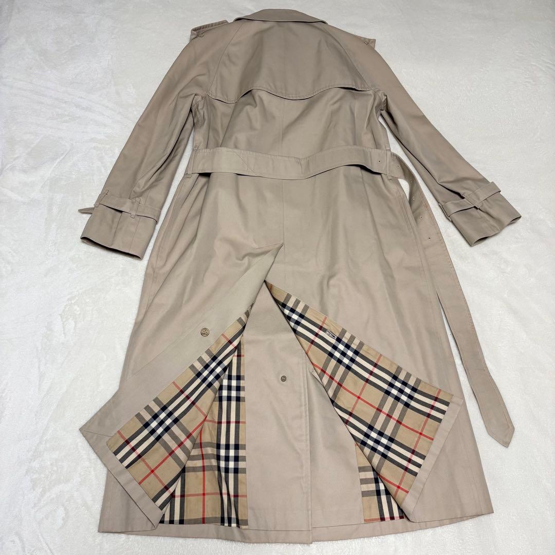 Burberry バーバリー　トレンチコート　チェック　ベルト完備　ベージュ　S