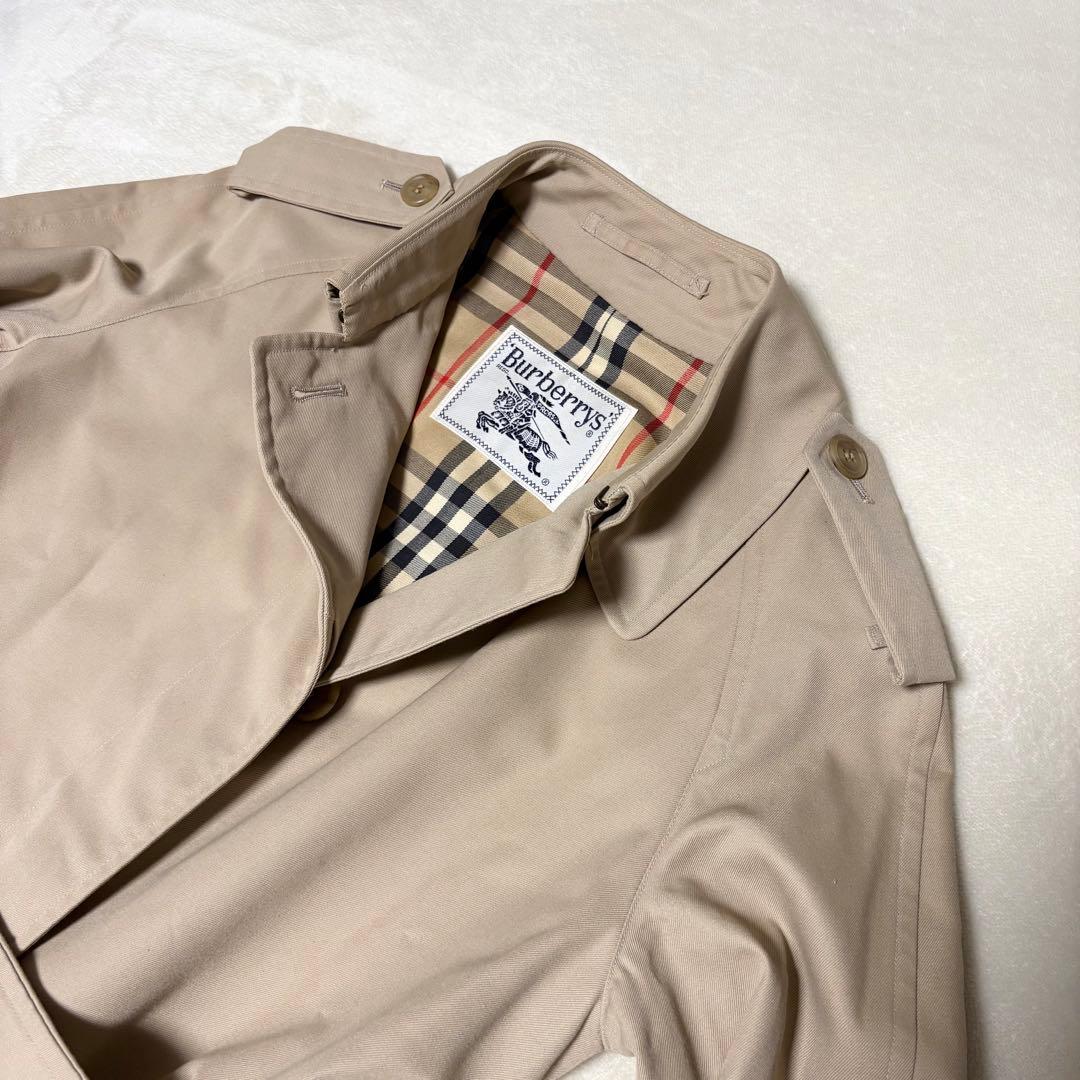 Burberry バーバリー　トレンチコート　チェック　ベルト完備　ベージュ　S