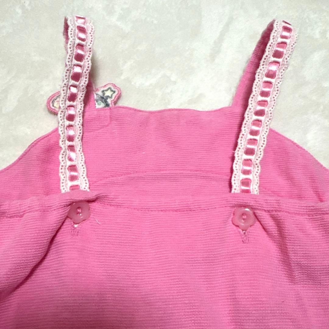 [平成レトロ.未使用]メゾピアノ ミミポポ キャミソール ワンピース 90cm