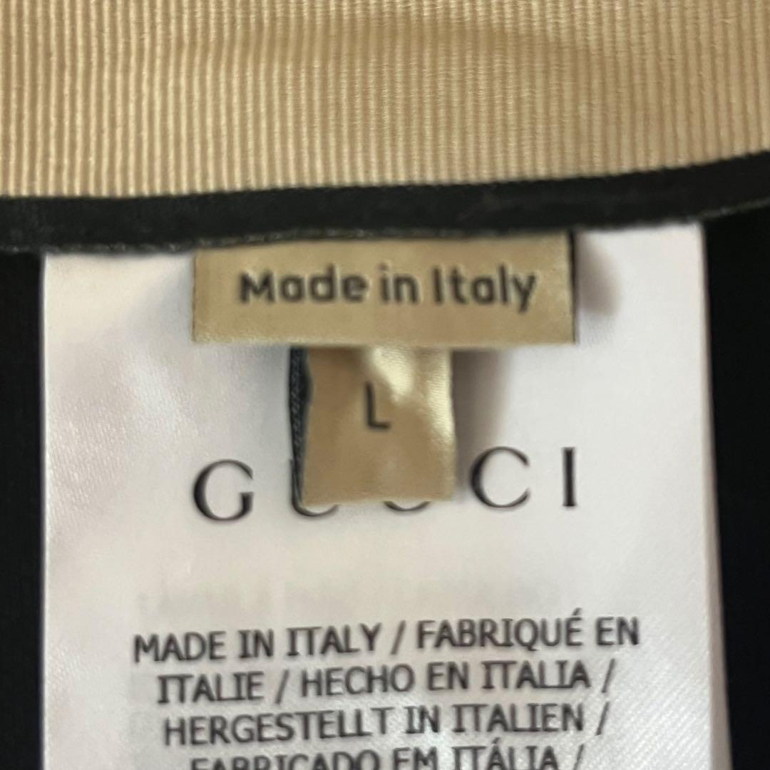 美品 GUCCI ×ノースフェイス スリーブレストップ Lサイズ レディース 黒