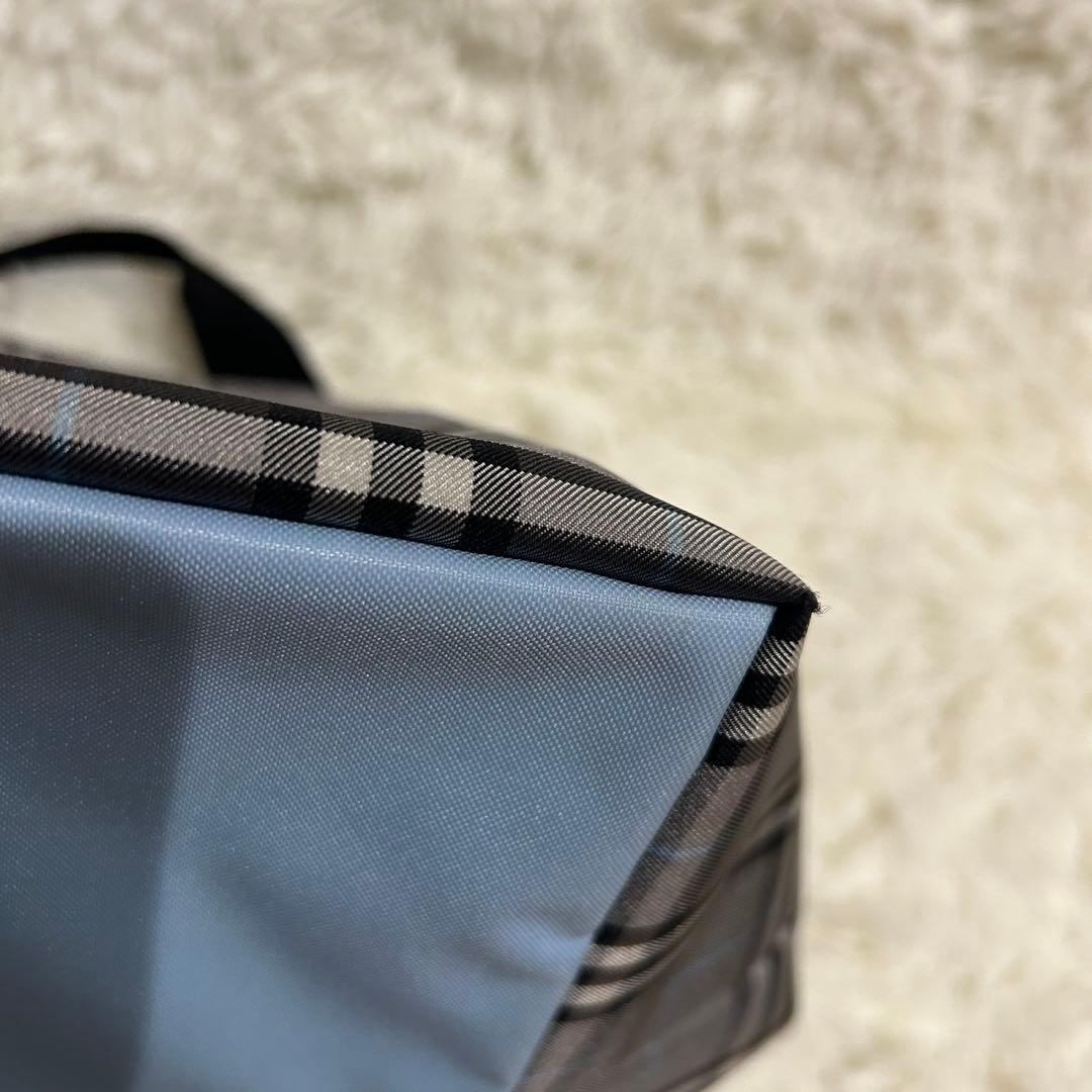 Burberry バーバリー グレー チェック柄 トートバッグ