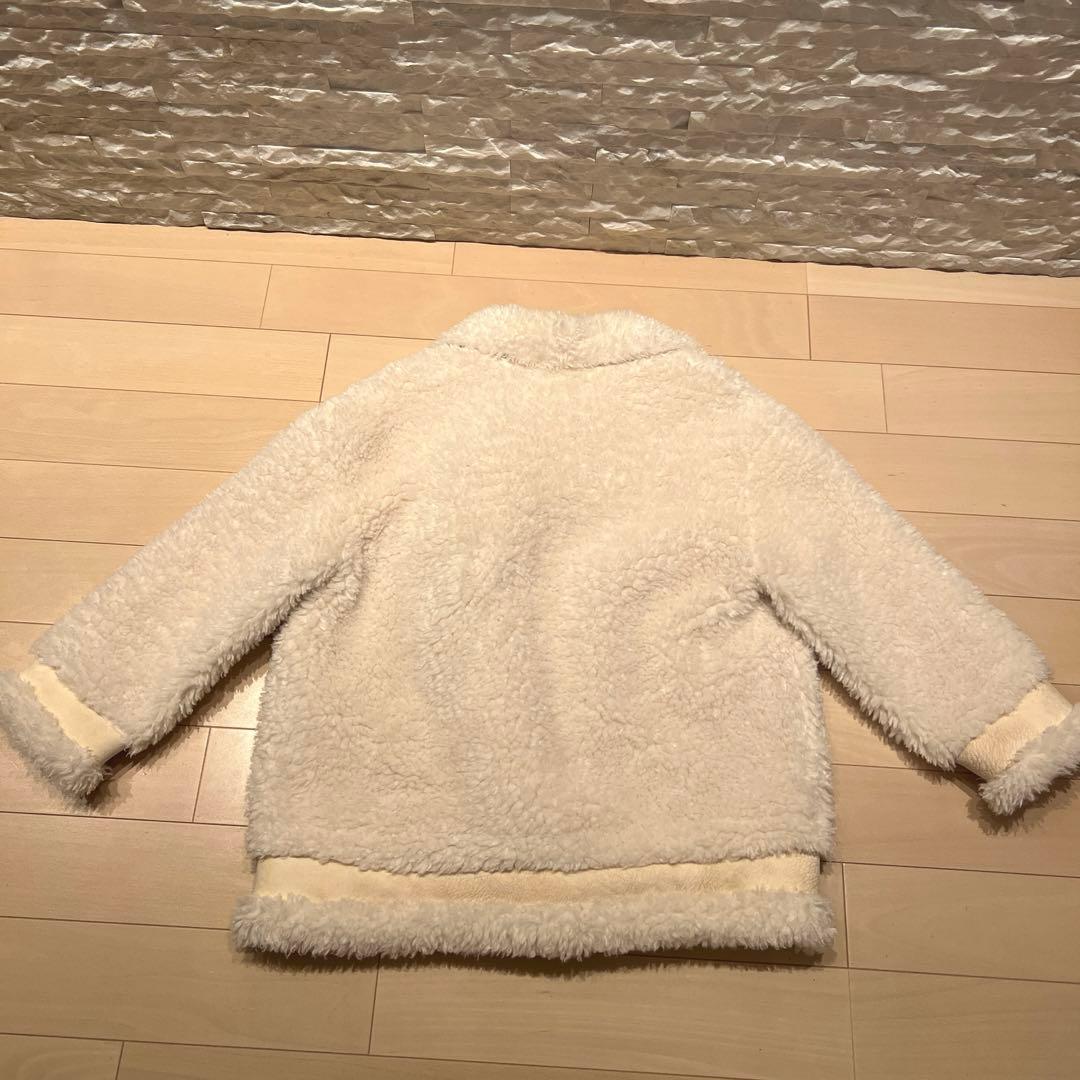 ほぼ未使用 GlamLips グラムリップス ムートンボアコート ボアジャケット