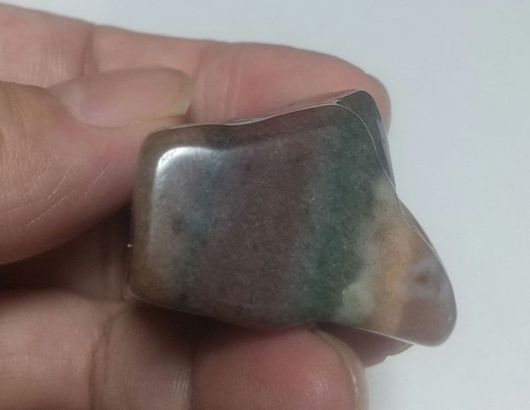 天然石 ジュディスジャスパー「アイ オブ ザ ストーム」 36.9g タンブル