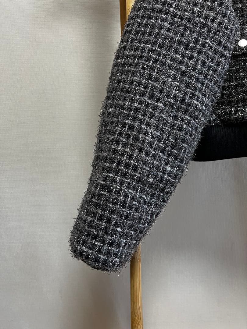 ジャケット・アウター 4way shiny tweed padded down jacket