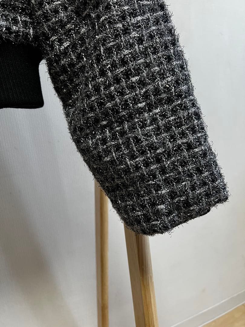 ジャケット・アウター 4way shiny tweed padded down jacket