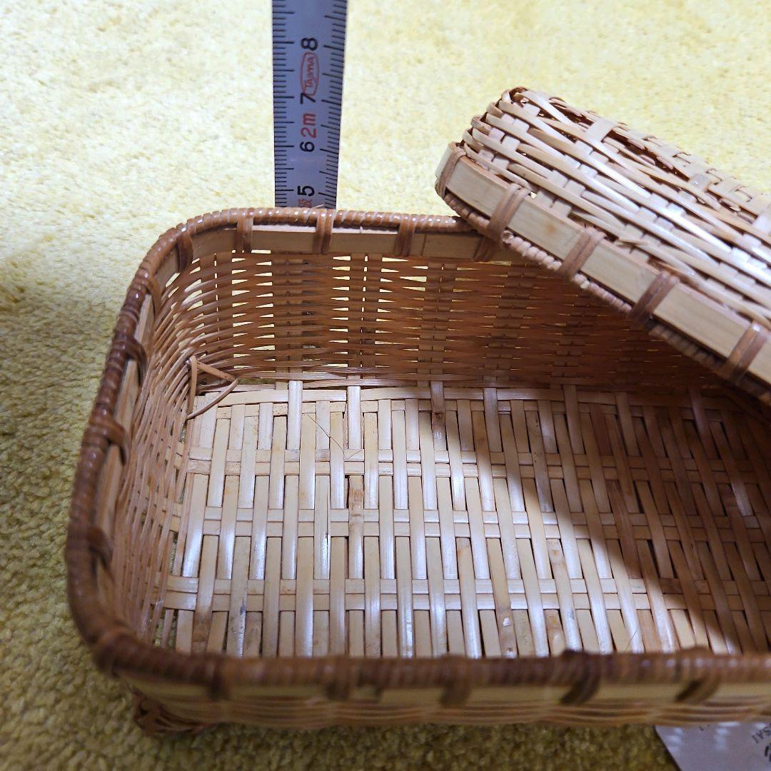 【新品】竹巧彩　竹　真竹　お弁当箱　おむすび箱　長方形　小物入れ