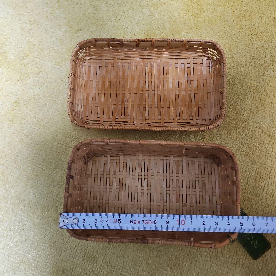 【新品】竹巧彩　竹　真竹　お弁当箱　おむすび箱　長方形　小物入れ