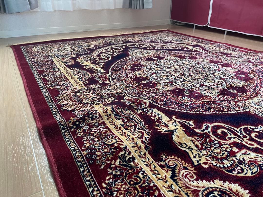 ペルシャ風バーガンディラグ　220×150cm