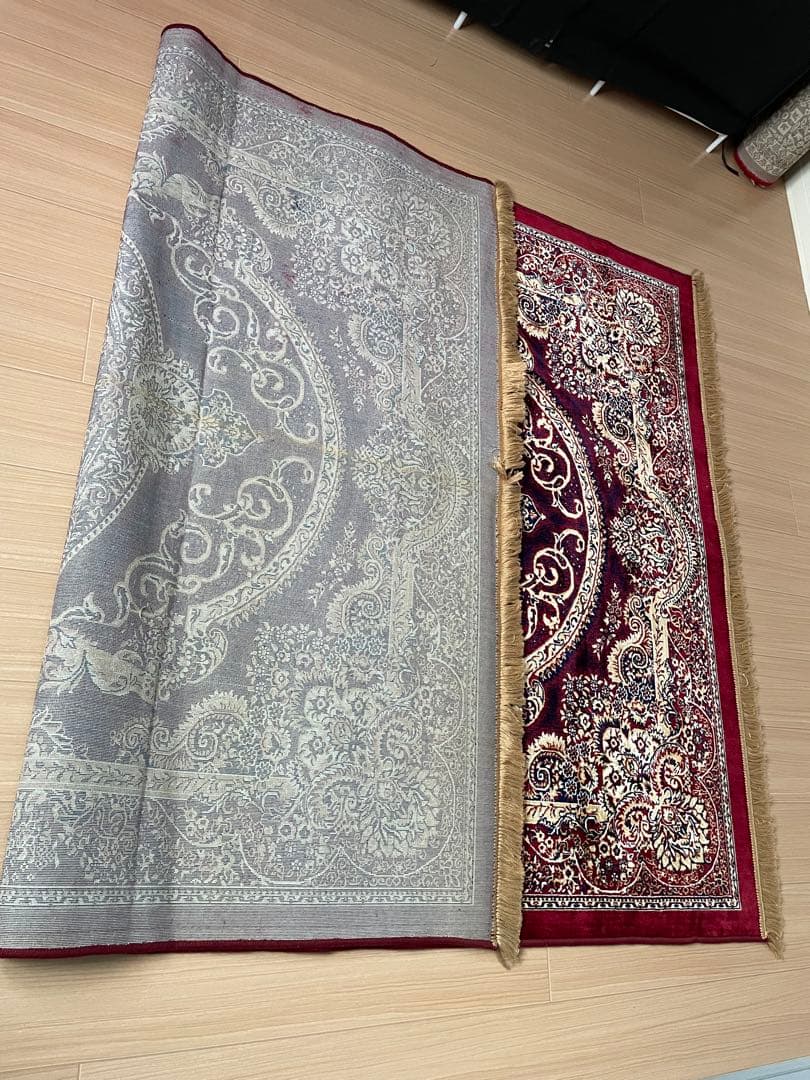 ペルシャ風バーガンディラグ　220×150cm