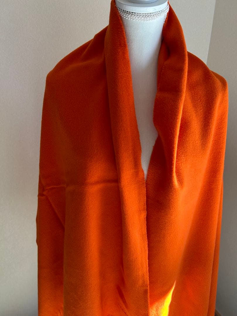 HERMES エルメス　幅70cm カシミヤマフラー　ストール　ヴィンテージ