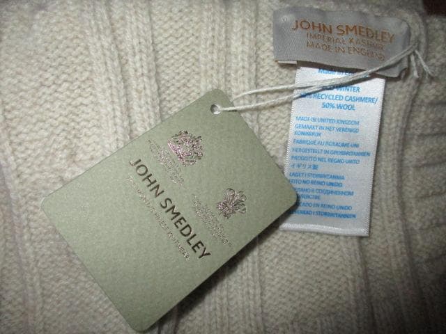 JOHN SMEDLEY　ジョンスメドレー　カシミア　マフラー　未使用品